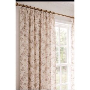 Amber Lewis for Anthropologie Floral Curtain Panels x 2  50" x 84"